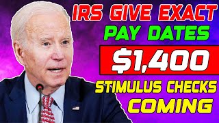 IRSs 2024 EXACT PAY DATES 1400 4TH STIMULUS CHECK LANDING IN BANKS  SOCIAL SECURITY SSI INCLUDED [upl. by Wilhide]