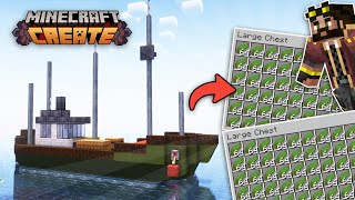 I built an ORGANIC KELP FARM in Minecraft Create Mod [upl. by Cinom]