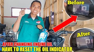 How to reset the old nmax oil indicator correctly [upl. by Oigaib]