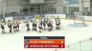 Windsor Spitfires vs Flint Firebirds PreSeason Hockey [upl. by Ybeloc]