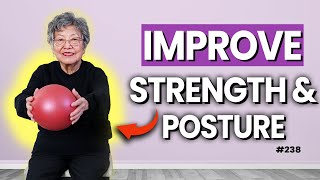 Easy Pilates to Improve Strength amp Posture Perfect for Ages 60 [upl. by Vadnee521]