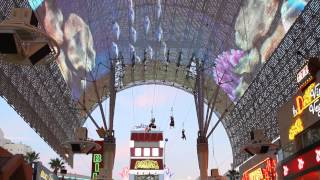 New SlotZilla Zip Line in Downtown Las Vegas [upl. by Winzler]