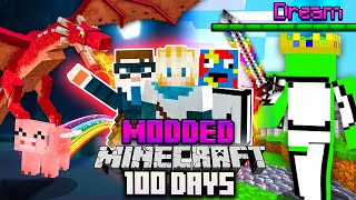 100 Days in MODDED Minecraft with FRIENDS DREAM BOSS [upl. by Eed]