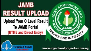 How to Upload WAEC to JAMB Portal  How to Upload SSCE Result to JAMB Portal  Result Uploading [upl. by Pleione]