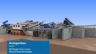 Montage einer Bauschuttsortieranlage [upl. by Snebur]