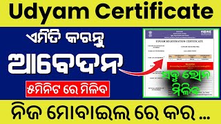 Udyam Registration 2024  Udyam Aadhar Registration  Udyam aadhar registration kaise kare [upl. by Chobot]