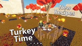 Roblox Factory Simulator  Thanksgiving Update amp All Possible Turkey Recipes Tier 16 [upl. by Matuag]