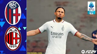 Bologna vs Milan  Serie A 202425 9° Giornata  EA Sports FC 2024 [upl. by Lisk932]