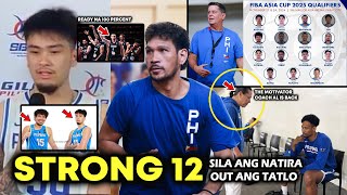 Sila ang natira STRONG 12 ng Gilas KAI SOTTO JUNEMAR Combo Nagbabalik Coach Al Gilas role maganda [upl. by Jourdan]