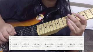 247  celina sharma guitar tutorialtabs on screen [upl. by Amliv448]