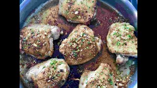 Easy Honey Garlic Chicken Thighs [upl. by Gerc]