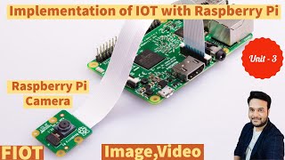 IOT with Raspberry pi  Raspberry pi camera image and video  FIOT  JNTUH  CSE [upl. by Oibesue834]