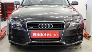 Audi A4 Hvordan bytte hjullager foran  2008 til 2015 mod B8 [upl. by Adnowal]