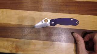 Spyderco Para 3 Dark Blue G10 CPM S110V Steel Compression Lock [upl. by Ancel893]