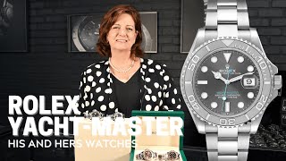 Rolex YachtMaster 37 and 40 His and Hers Watches Review  SwissWatchExpo [upl. by Ludvig132]