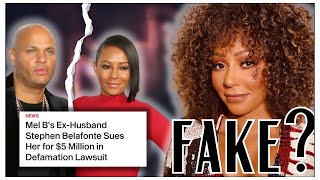 MEL B LAWSUIT Spice Girl SCARY SPICE Mel B sued by Ex Husband Stephen Belafonte for DEFAMATION [upl. by Henka]