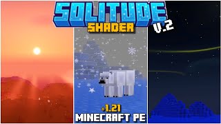 ✨SOLITUDE SHADER for BEDROCK  MINECRAFT PE 121 shaders [upl. by Eluk]