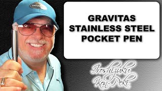 2023 Gravitas Stainless Steel Pocket Fountain Pen Unboxing and Review [upl. by Nomla]