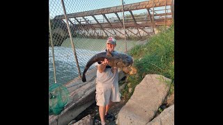 32 Lb Flathead – Another Monster Wipers Bass and Crappie – 9122024 [upl. by Esirahc]