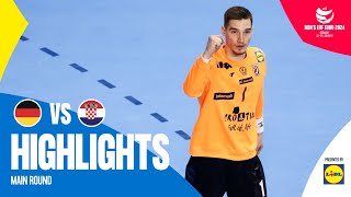 Best performance of the EURO  Germany vs Croatia  Highlights  Mens EHF EURO 2024 [upl. by Cirenoj]