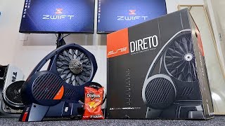 ELITE DIRETO Smart Trainer Unboxing Building Ride Data All the details [upl. by Salamanca]