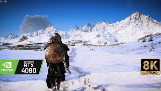 8K60 AC Valhalla RTX 4090  RAYTRACING  Beyond all Limits  ULTRA GRAPHICS GAMEPLAY 2022 [upl. by Martynne753]