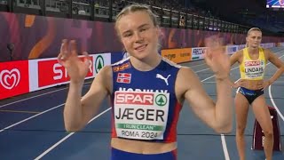 Henriette Jæger wins in Womens 400m at Wanda Diamond League in Zurich 2024 [upl. by Terrill]