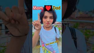 Love 💕 you mom dad ♥️ shortvideo bindasskavya mom dad ytshorts VaishnavikumariLife [upl. by Eaned]