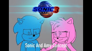 Sonic the Hedgehog 3 Concept Scene Animation  “Sonic And Amy” Amy Shares Her Past [upl. by Claudetta]