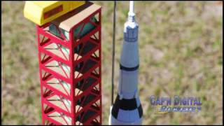 Model Rocket Launch featuring the SATURN V [upl. by Auhso]