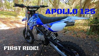 APOLLO 125 RFZ CHINESE DIRT BIKE FIRST IMPRESSION RIDE [upl. by Anuahsed259]