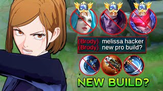 GOODBYE CRIT MELISSA THIS NEW BUILD TOTALLY DESTROYED ENEMIES ON MYTHICAL GLORY SOLO RANKED [upl. by Kristo29]