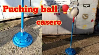 PUCHING BALL casero  todo con RECICLADOS [upl. by Odnamla858]