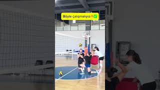 Voleybol Smaç çalışması🧉 voleybol volleyball volleyballworld [upl. by Tifanie]