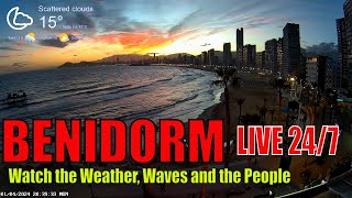 Benidorm Live Beach Cam 🇪🇸 Streamed 1st April 2024 2 [upl. by Quartas]