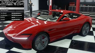 GTA 5  DLC Vehicle Customization  Grotti Itali GTO Stinger TT Ferrari Roma [upl. by Enetsuj]