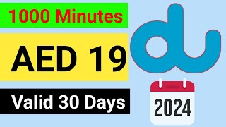 du 1000 local minutes 19 AED  du local call packages monthly  du local Minutes offer 2024 [upl. by Adekam]