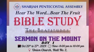 Sermon On The Mount  Bible Study  Day 1 Pr Chase Joseph [upl. by Willdon]