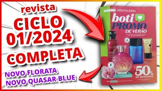 Revista O Boticário Ciclo 012024  NOVO FLORATTA  NOVO QUASAR BLUE [upl. by Jule]