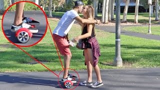 PICKING UP GIRLS USING A HOVERBOARD PRANK  HoomanTV [upl. by Egnalos]