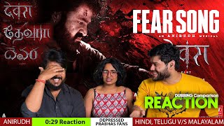 Fear Song Reaction  Devara Part  1  NTR  Koratala Siva  Anirudh Ravichander  Manoj M [upl. by Elatia102]