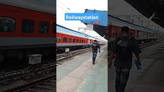 indianrailways station voice virol sound short video 😂😂😂 [upl. by Binah]