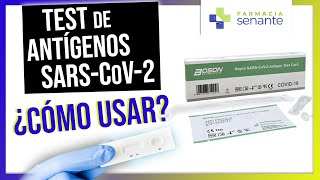 TEST ANTIGENOS Nasal Covid Autodiagnóstico 🧪 COMO se hace Test Antigenos Nasal 📒 FARMACIA SENANTE [upl. by Blackmore]