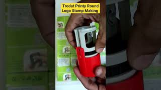 Trodat Round self inking Stamp making trodat selfinkingstamp viral shorts [upl. by Nide610]