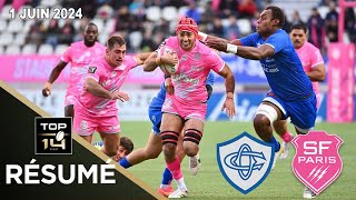 TOP 14  Résumé partie Castres Olympique vs Stade Français Paris  J25  Saison 20232024 [upl. by Lorena]