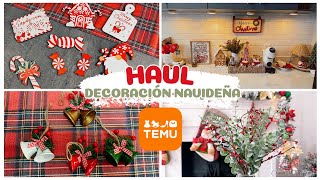 Haul Navideño decoraciones de TEMU  Crisan Oficial [upl. by Delora584]