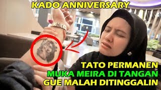 PRANK TATO PERMANEN MUKA MEIRA DI TANGAN SAMPE DITINGGALIN [upl. by Ybab]