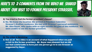 Our Valentine Strasser Video Response [upl. by Traggat]