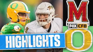 Maryland Terrapins vs No 1 Oregon Ducks Highlights  FOX College Football [upl. by Anirahc]