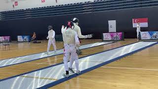 2024 Singapore Foil Satellite Men Foil T128 KOR KIM Minsung vs HKG KEUNG Sai Tung [upl. by Solhcin]